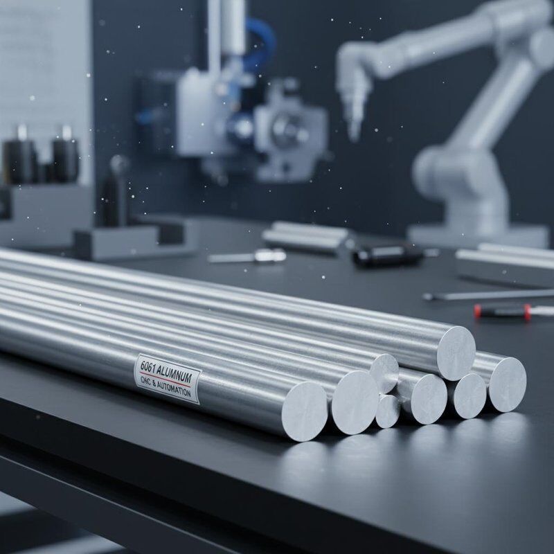 Στερεά μηχανήματα CNC 6061 T6 Αλουμινίου ράβδος θερμική επεξεργασία αντοχή στη διάβρωση